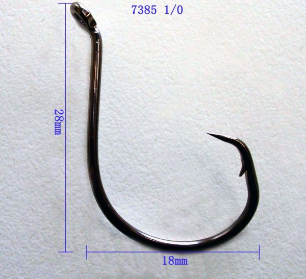 Anzol Circle Hook, tamanho  1/0. Kit 100 unidades